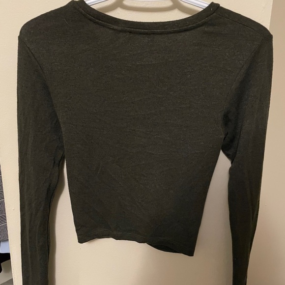 Wilfred Free dark green front knot long sleeve - Picture 3 of 3